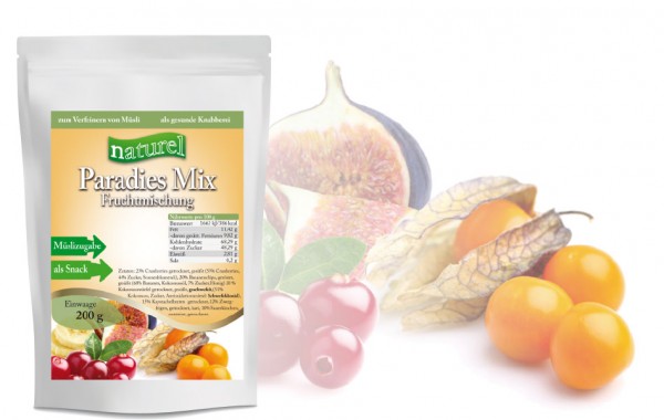 Paradies-Mix Fruchtmischung 200g