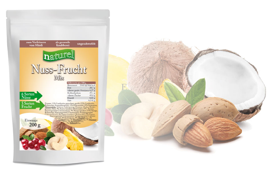 Nuss Frucht Mix 200g Neu Produkte Von Naturel Dinkel Hofladen 