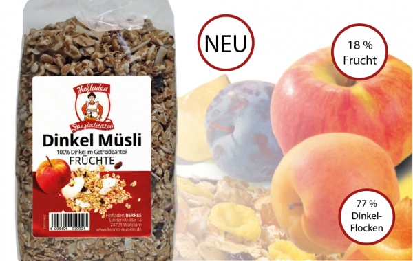 Dinkel Früchte Müsli 500g